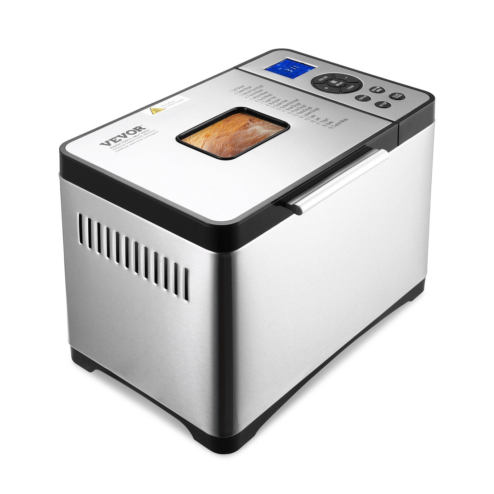 Automatic Bread Maker - Compact Dough Machine with Nonstick Pan