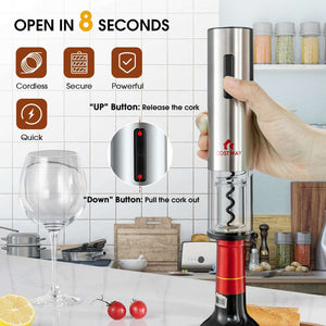 6-in-1 Electric Wine Bottle Opener Set