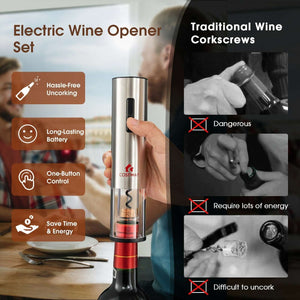 6-in-1 Electric Wine Bottle Opener Set