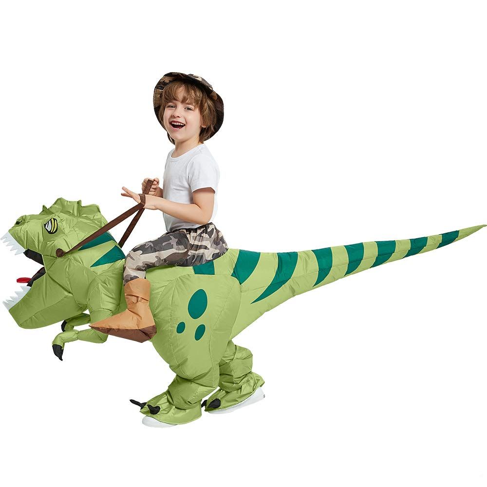 Inflatable Riding Green Dinosaur