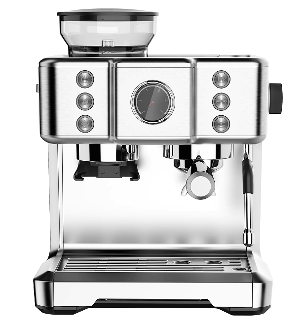 Coffee grinding French latte Italian espresso extraction