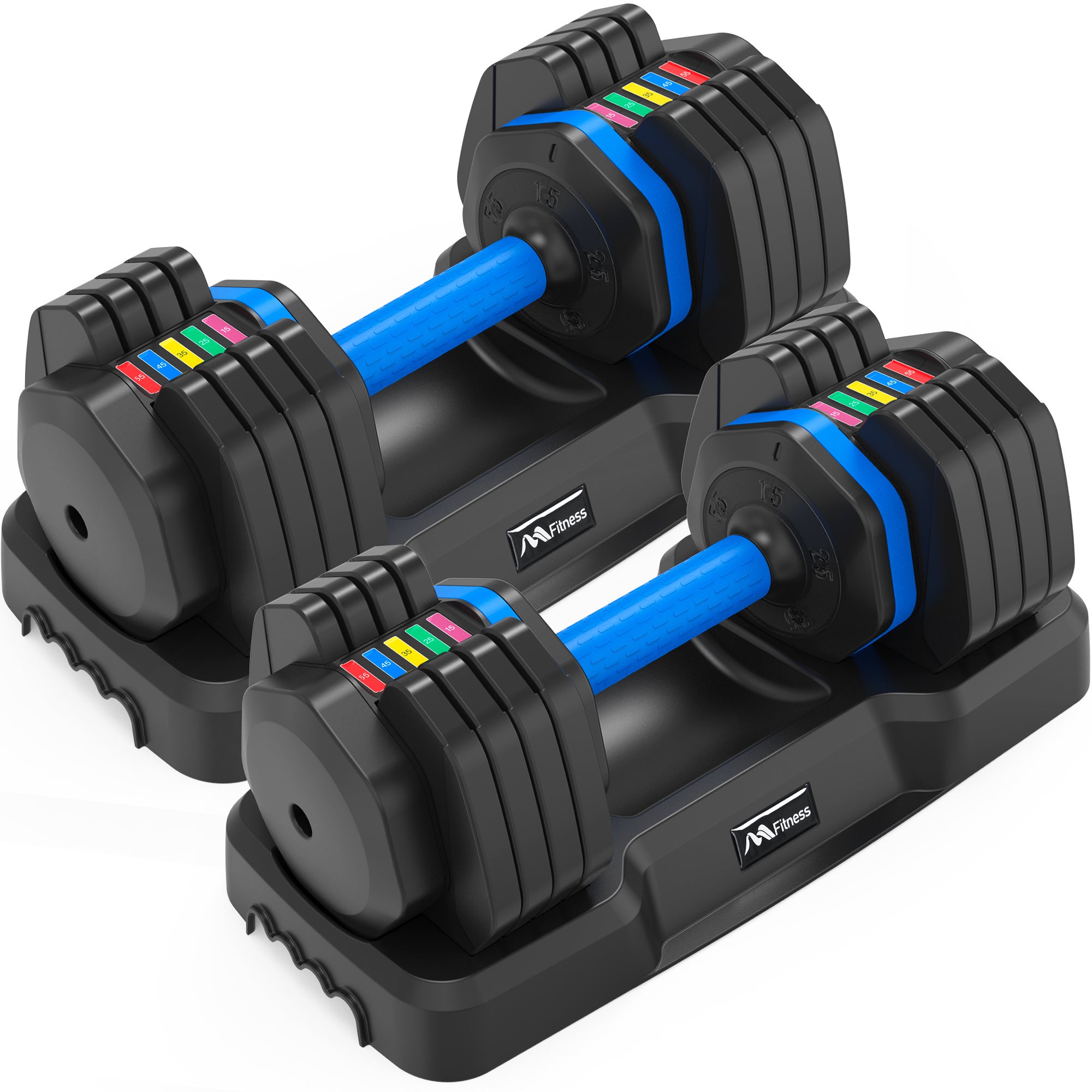 Adjustable Dumbbell - 55lb x2 Dumbbell Set of 2