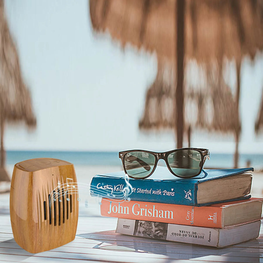 Wood-Look Retro Bluetooth Speaker — product view