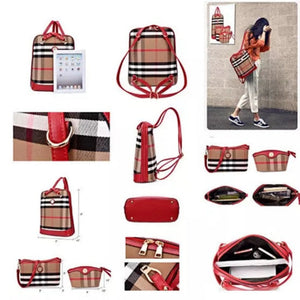 Posh And Cool Convertible 3 in 1 Backpack in Plaid