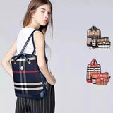 Posh And Cool Convertible 3 in 1 Backpack in Plaid