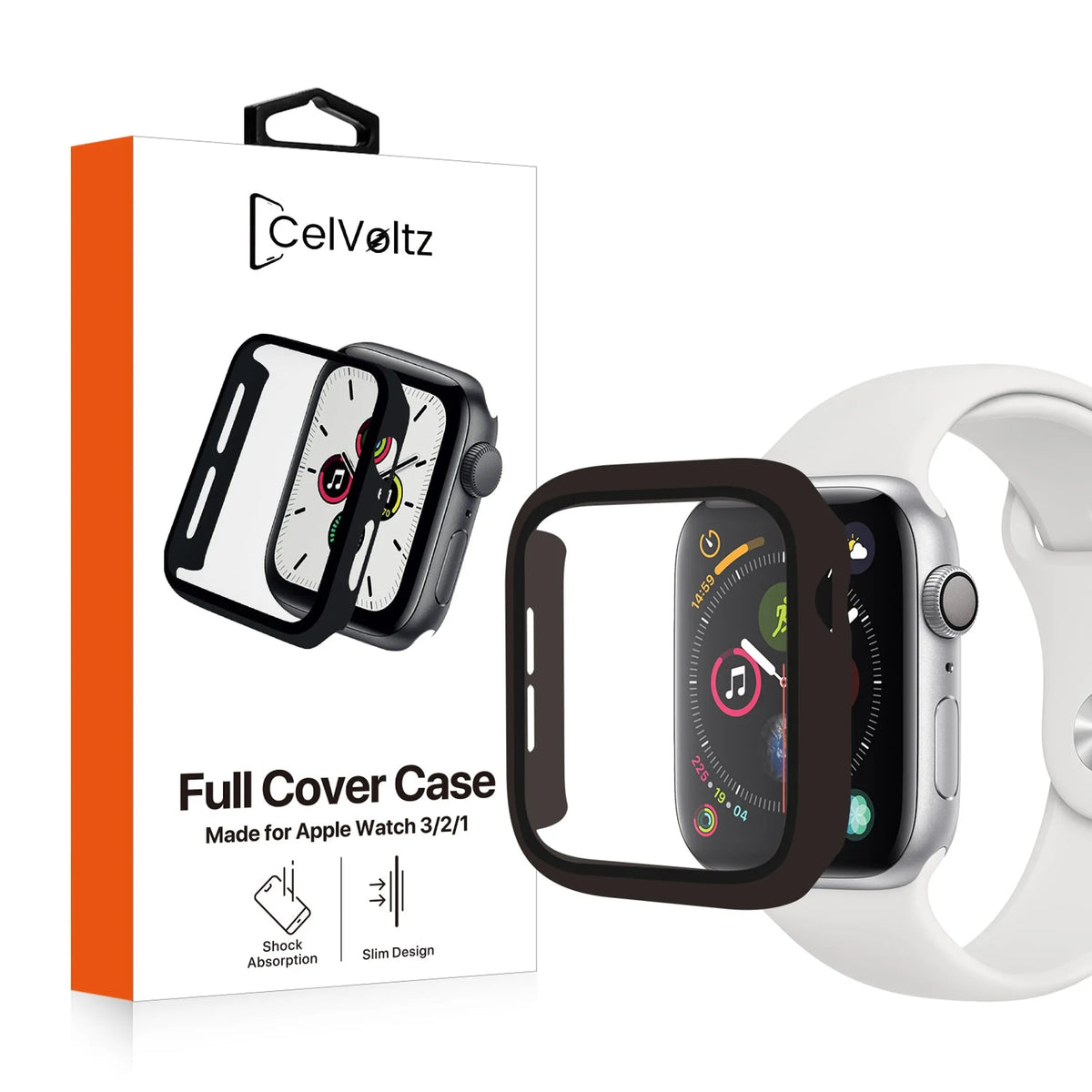 For Apple Watch 6 5 4 3 2 Se Cover Case + Screen Protector 38/40/41/42/44Mm