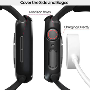For Apple Watch 6 5 4 3 2 Se Cover Case + Screen Protector 38/40/41/42/44Mm