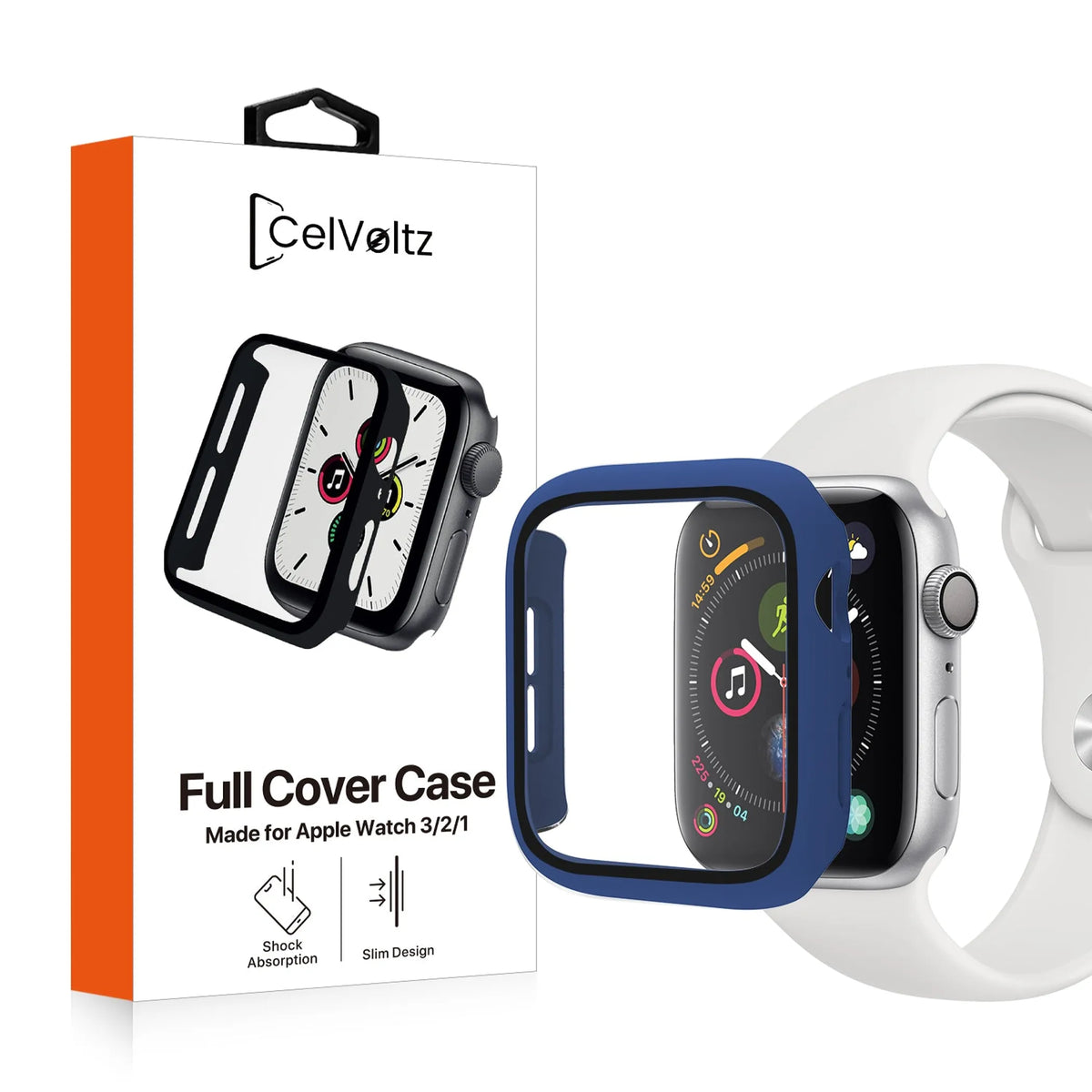 For Apple Watch 6 5 4 3 2 Se Cover Case + Screen Protector 38/40/41/42/44Mm