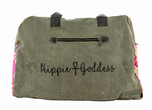 Recycled Military Tent Overnight Travel Bag