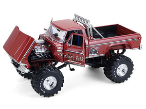 1979 Ford F-250 Monster Truck with 48-Inch Tires "Walkin' Tall" Red "Kings of Crunch" Series 1/18 Diecast Model Car by Greenlight