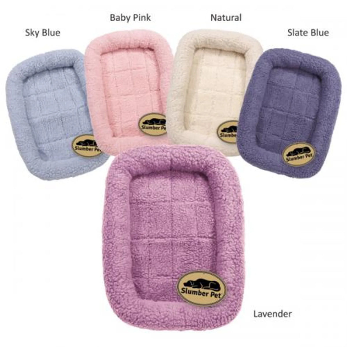 Sherpa Dog Crate Bed with Cushioned Bolsters