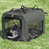 Soft-Sided Dog Crate – Gray, Multiple Sizes