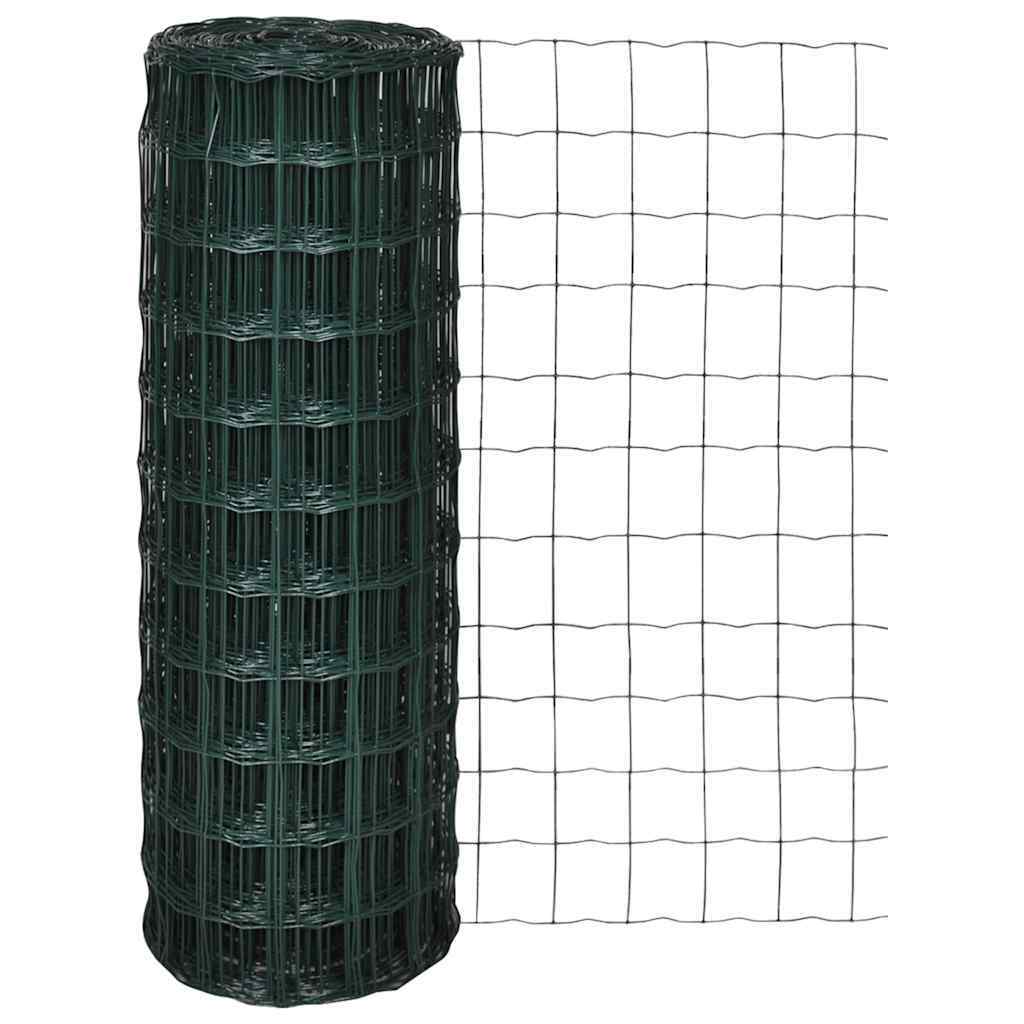 Euro Fence Steel 82ftx3.9ft Green