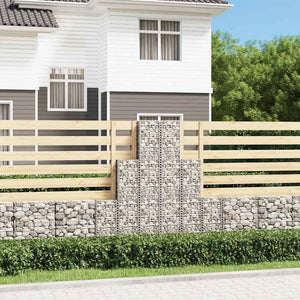 6 Piece Gabion Set Galvanized Wire