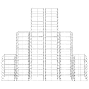 6 Piece Gabion Set Galvanized Wire