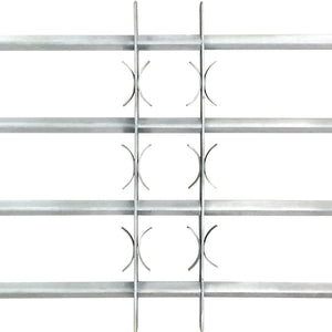 Adjustable Security Grille for Windows with 4 Crossbars 27.6"-41.3