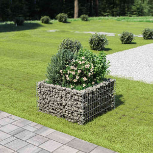 Gabion Raised Bed Galvanized Steel 35.4"x35.4"x19.7