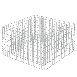 Gabion Raised Bed Galvanized Steel 35.4"x35.4"x19.7