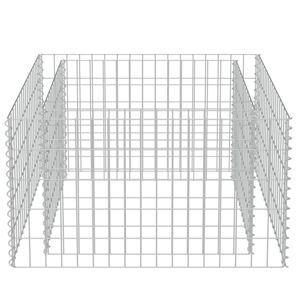 Gabion Raised Bed Galvanized Steel 35.4"x35.4"x19.7