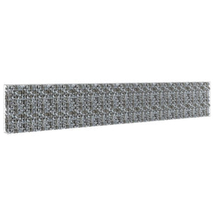 Gabion Wall with Covers Galvanized Steel 236"x11.8"x39.4