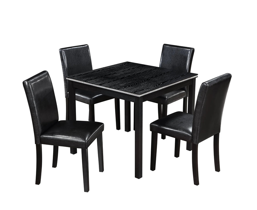 5 Piece Wooden Dining Table Set - 1