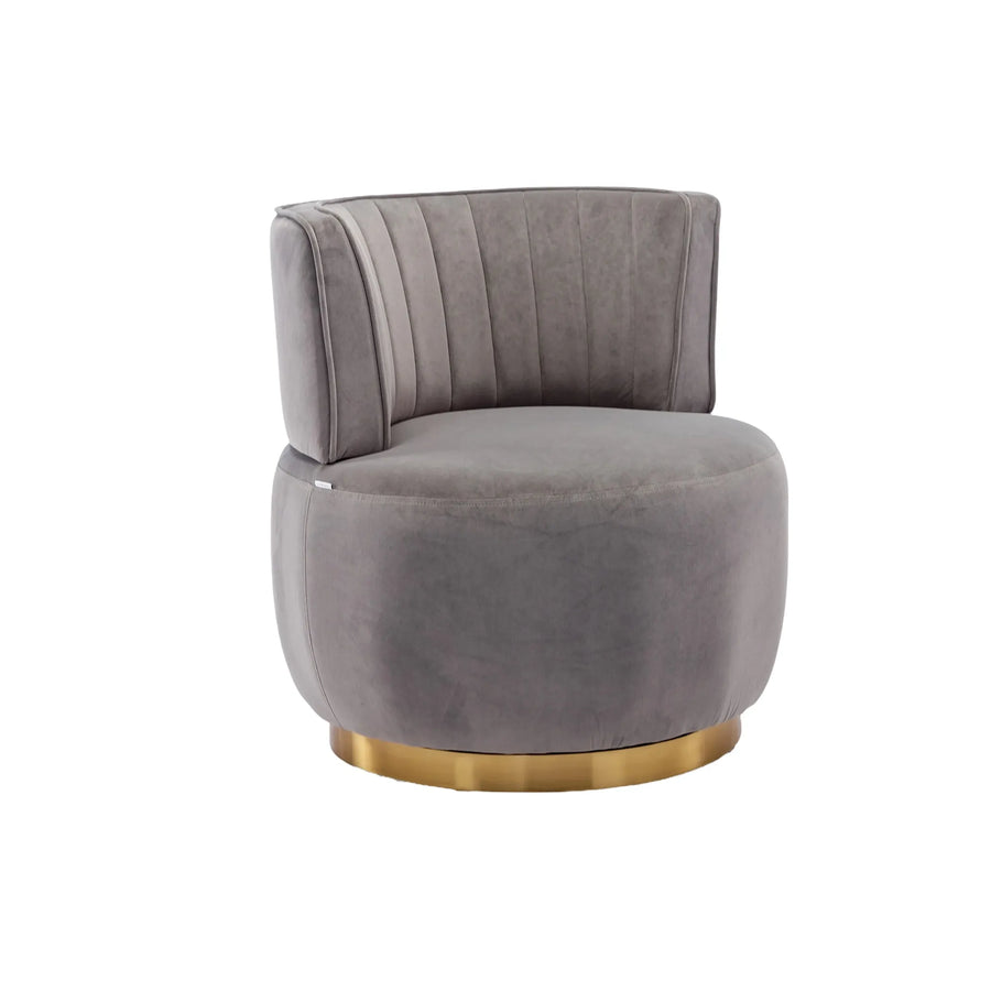 360 Degree Swivel Cuddle Barrel Accent Sofa Chairs - 1