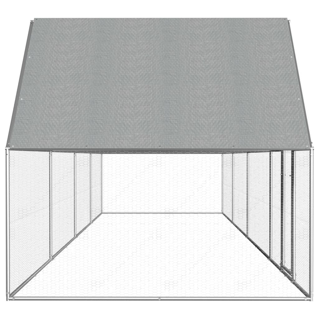 Chicken Coop 26.2'x6.6'x6.6'Galvanized Steel