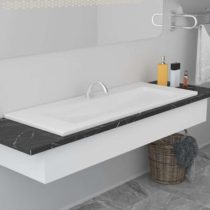 Built-in Basin 39.8"x15.6"x7.3" Ceramic White