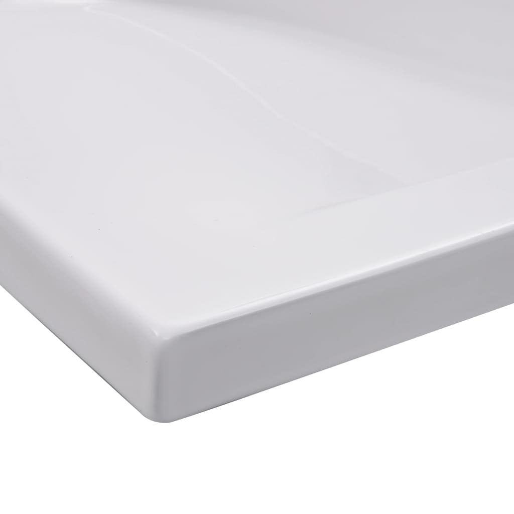 Built-in Basin 39.8"x15.6"x7.3" Ceramic White