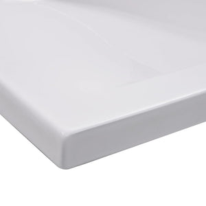 Built-in Basin 39.8"x15.6"x7.3" Ceramic White