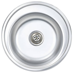 Kitchen Sink with Strainer Stainless Steel