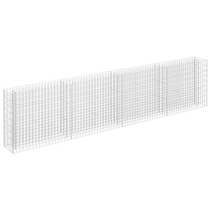 Gabion Raised Bed Galvanized Steel 141.7"x11.8"x35.4