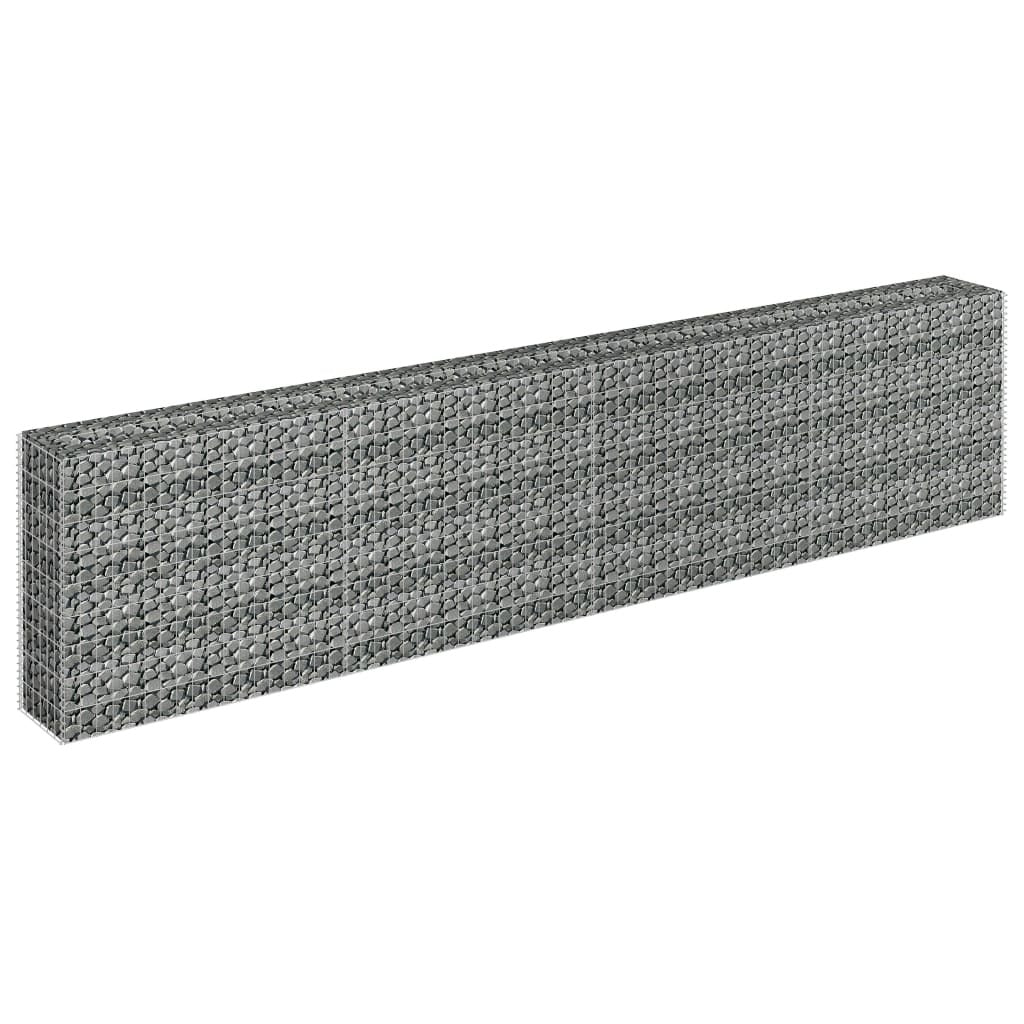 Gabion Raised Bed Galvanized Steel 141.7"x11.8"x35.4