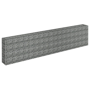 Gabion Raised Bed Galvanized Steel 141.7"x11.8"x35.4