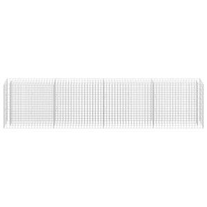 Gabion Raised Bed Galvanized Steel 141.7"x11.8"x35.4