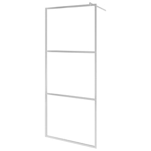 Walk-in Shower Wall with Whole Frosted ESG Glass 45.3"x76.8