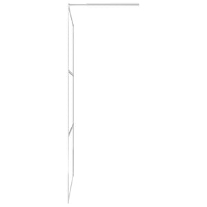 Walk-in Shower Wall with Whole Frosted ESG Glass 45.3"x76.8