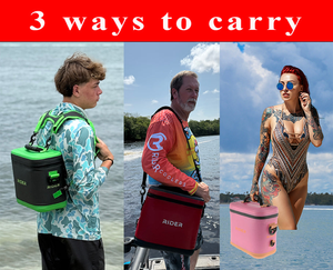Single Cooler by Rider Coolers - Fits All PWC, Paddle board, Kayak, tubes, bicycle racks — Outdoor Recreation