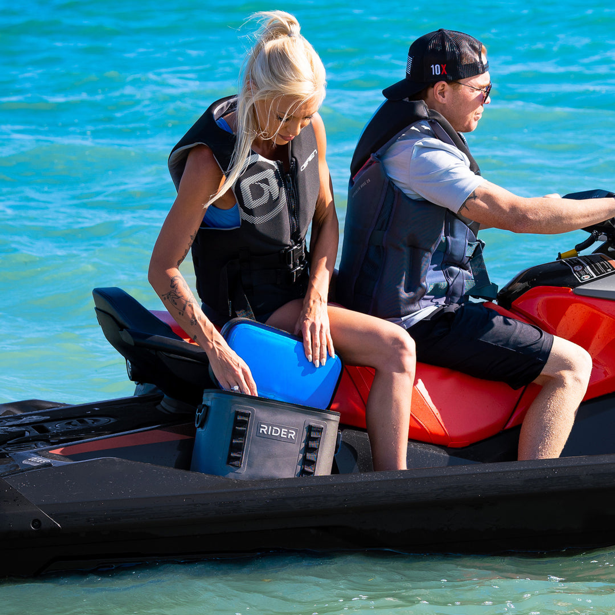 Single Cooler by Rider Coolers - Fits All PWC, Paddle board, Kayak, tubes, bicycle racks — Outdoor Recreation