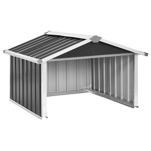 Garden Robot Lawnmower Shed 36.2"x38.2"x24.8" Galvanized Steel Anthracite