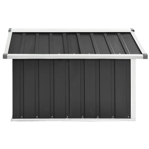 Garden Robot Lawnmower Shed 36.2"x38.2"x24.8" Galvanized Steel Anthracite
