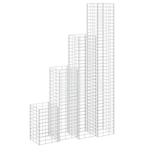 Gabion Raised Beds 4 pcs 11.8"x11.8"x19.7"/39.4"/59.1"/78.7" Iron