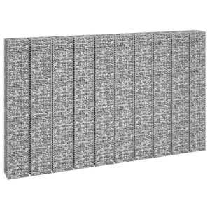 Gabion Raised Beds 4 pcs 11.8"x11.8"x19.7"/39.4"/59.1"/78.7" Iron