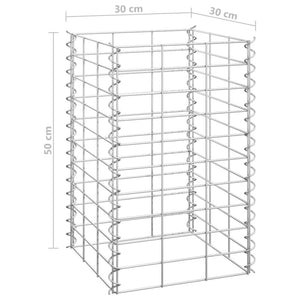 Gabion Raised Beds 4 pcs 11.8"x11.8"x19.7"/39.4"/59.1"/78.7" Iron