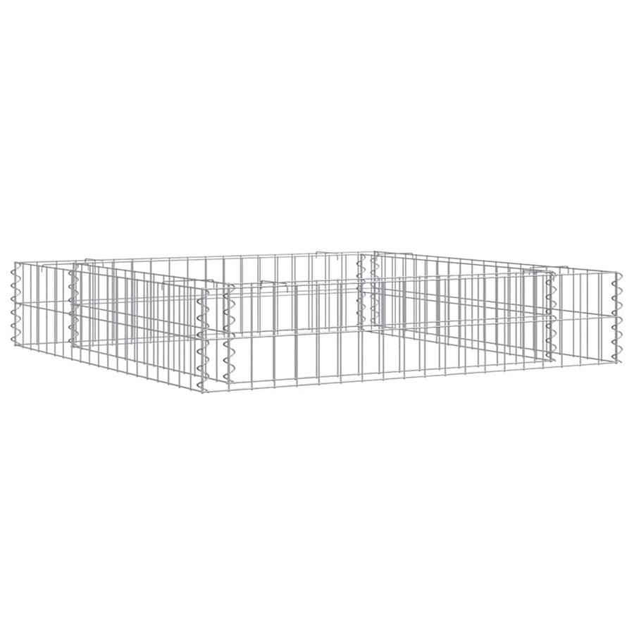 Gabion Raised Bed Galvanized Steel 39.4"x39.4"x7.9
