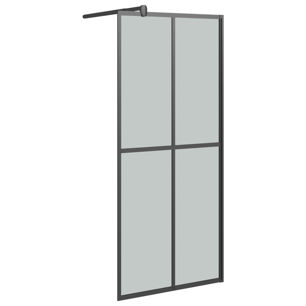 Walk-in Shower Screen 31.5"x76.8" Dark Tempered Glass