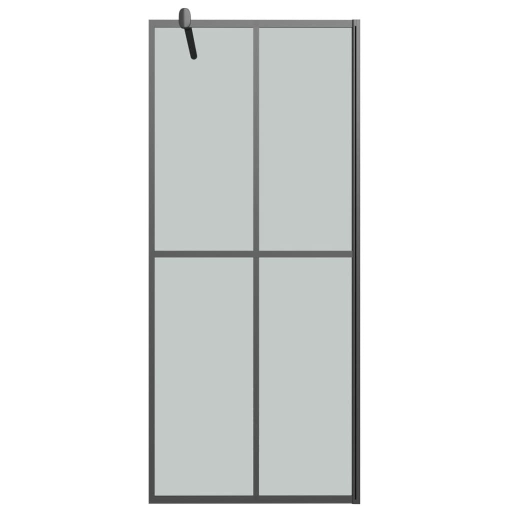 Walk-in Shower Screen 31.5"x76.8" Dark Tempered Glass