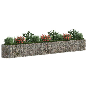 Gabion Raised Bed Galvanized Iron 157.5"x19.7"x19.7
