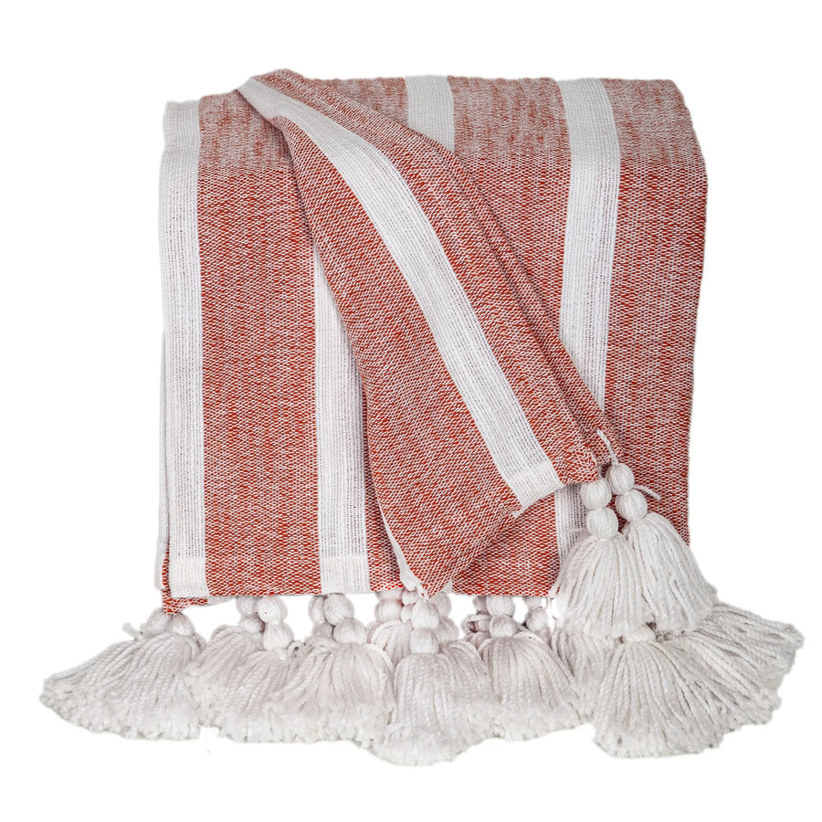 Upgrade Your Home with Parkland Collection's Grey Cotton Slub Throw (50" x 60")