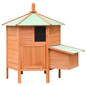 Chicken Cage Solid Pine & Fir Wood 49.6"x46.1"x49.2